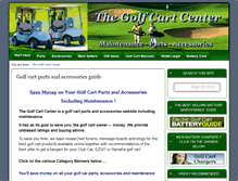 Tablet Screenshot of golfcartcenter.com